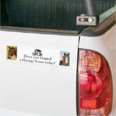 Hug a Therapy Horse Bumpersticker (Op Truck)