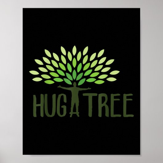 Hug A Tree Hugger, Earth Day Love Earth Gif Poster (Voorkant)