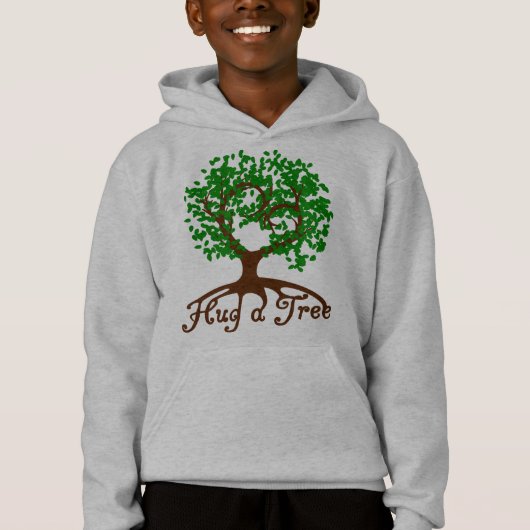 Hug a Tree Youth Hoodie (Voorkant)