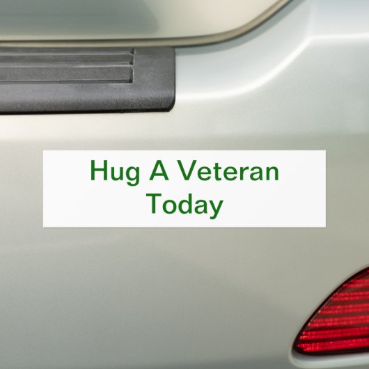 Hug A Veteran Bumpersticker (Op auto)