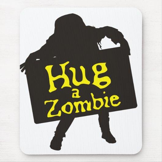 Hug a Zombie Mousepad Muismat (Voorkant)