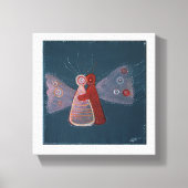 Hug abstract schilderen Gewikkeld Canvas (Voorkant)