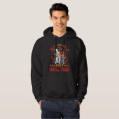 Hug Animals don't grill them Vegan Vegan Saying Hoodie (Voorkant volledig)