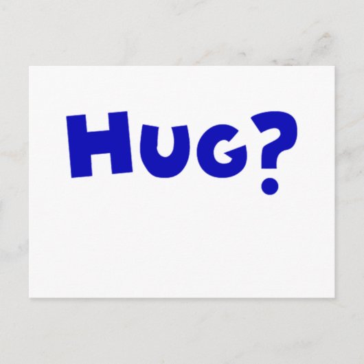 Hug? Briefkaart (Voorkant)