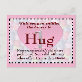Hug Coupon Briefkaart