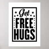 Hug Day - Fun Retro Adverteren Poster (Voorkant)