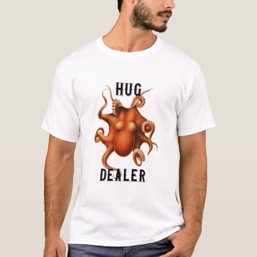 Hug Dealer Grappige Octopus van Ernst Haeckel T-shirt (Voorkant)