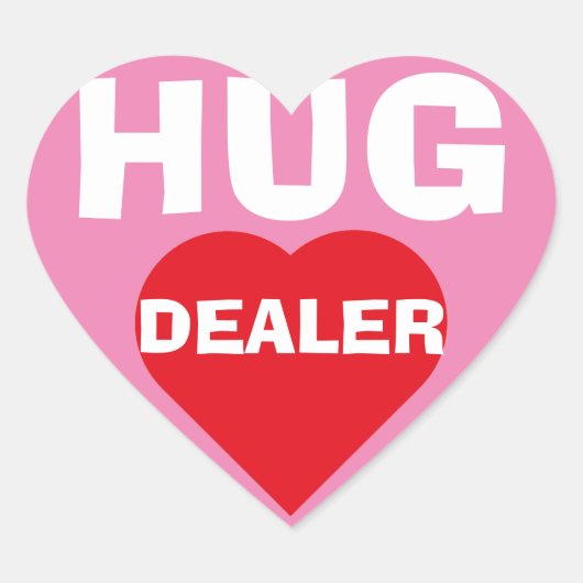 Hug Dealer Hart Sticker (Voorkant)