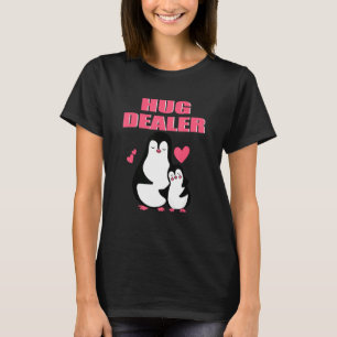 Hug Dealer Leuke Pinguin Muziekfestival Gratis Hug T-shirt