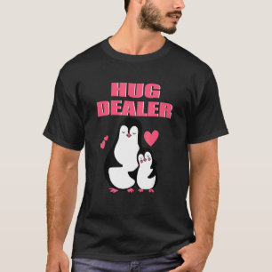 Hug Dealer Leuke Pinguin Muziekfestival Gratis Hug T-shirt