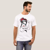 Hug Dealer Rosie de riveter omhoog T-shirt (Voorkant volledig)