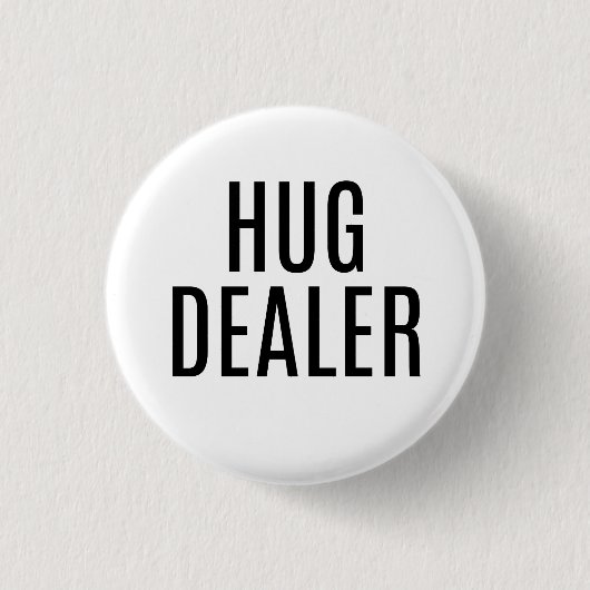 HUG DEALER-toets Ronde Button 3,2 Cm (Voorkant)