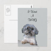 Hug Dog Briefkaart (Voorkant / Achterkant)