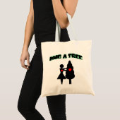 Hug een boom met harten tote bag (Voorkant (product))