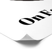 Hug een boom, sla een boom op de Dag van de Aarde  Poster (Hoek)