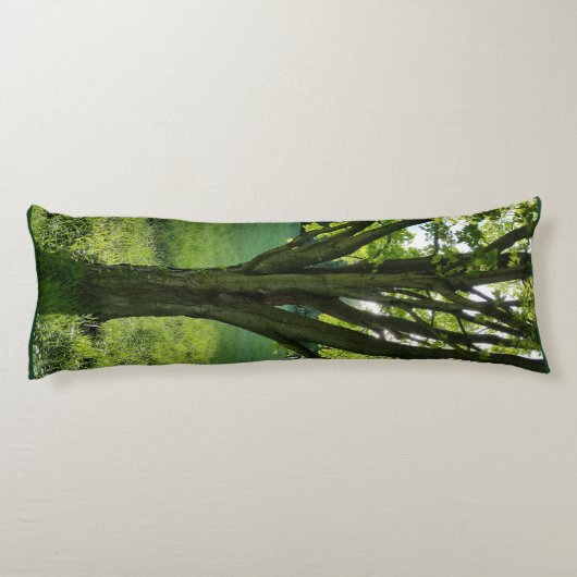 Hug een boomstam #1 lichaamskussen (Achterkant)