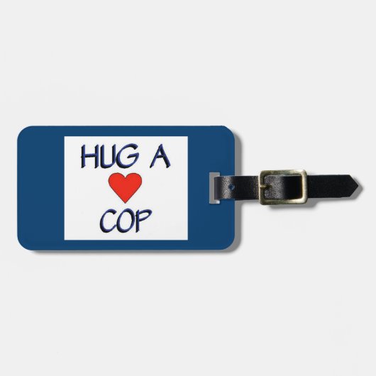 Hug een Cop Bagagelabel (Voorkant horizontaal)