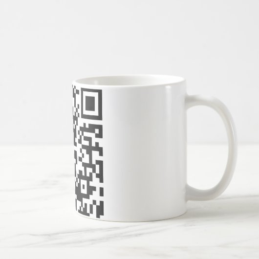 Hug een geek QR-code Koffiemok (Rechts)