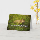 Hug een grondhoed kaart (Gele Bloem)