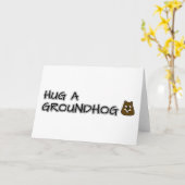 Hug een grondhoed kaart (Gele Bloem)