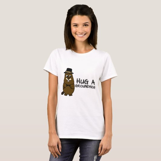 Hug een grondhoed t-shirt (Voorkant volledig)