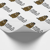 Hug een grondhoede vandaag cadeaupapier (Hoek)