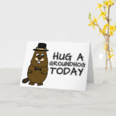 Hug een grondhoede vandaag kaart (Gele Bloem)