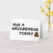 Hug een grondhoede vandaag kaart (Gele Bloem)