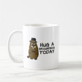 Hug een grondhoede vandaag koffiemok (Links)