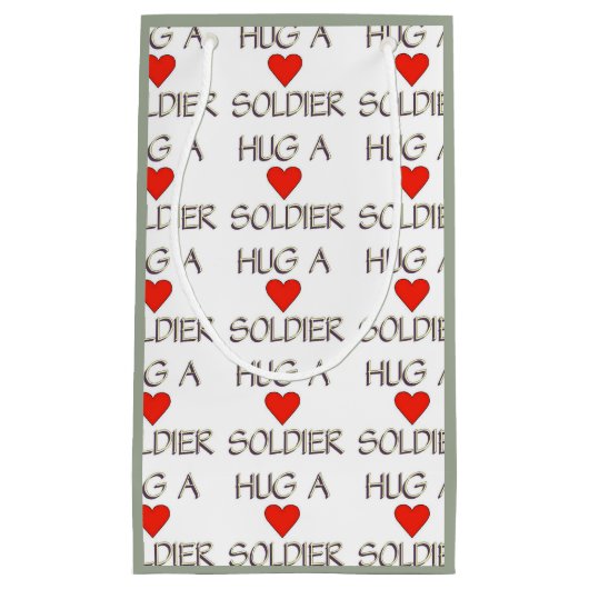 Hug een Soldaat Klein Cadeauzakje (Voorkant)