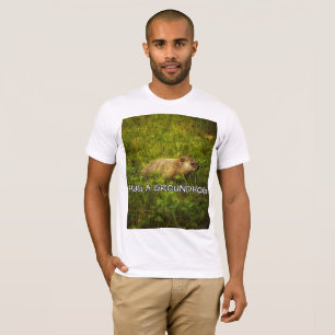 Hug een T-shirt van de grondhog