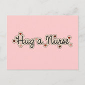 Hug een verpleegster T-shirts en cadeautjes Briefkaart (Voorkant)