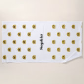 "Hug Emoji" gepersonaliseerd Strandlaken (Voorkant)