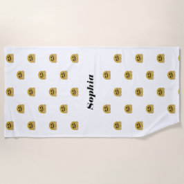 "Hug Emoji" gepersonaliseerd Strandlaken