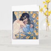 Hug en Kiss, Jessie Willcox Smith Kaart (Gele Bloem)