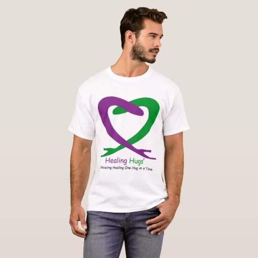 Hug en quote t-shirt (Voorkant volledig)