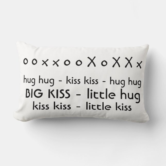 Hug Hug Kiss Kiss Pillow Kussen (Voorkant)