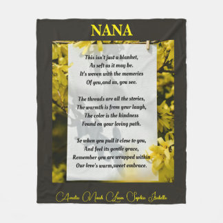 Hug in Blanket Form for Grandma Fleece Deken