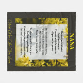 Hug in Blanket Form for Grandma Fleece Deken (Voorkant (Horizontaal))