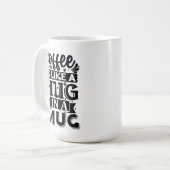 Hug in een Mok koffie Mok (Voorkant links)