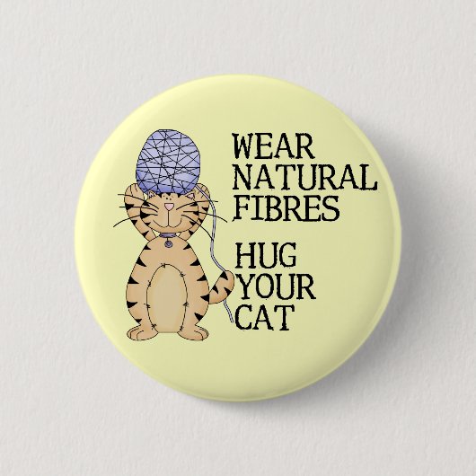 Hug je kat ronde button 5,7 cm (Voorkant)