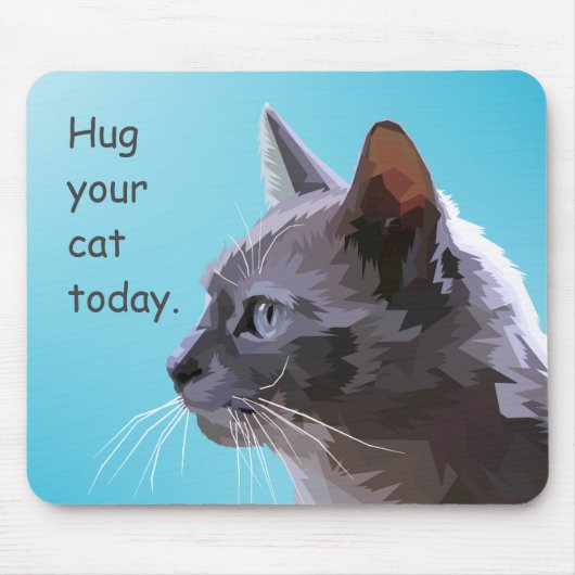 Hug je kat vandaag muismat (Voorkant)