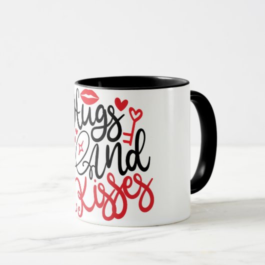 Hug & Kisses mug Mok (Voorkant rechts)