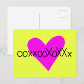 Hug knuffel. Kus kus. Briefkaart (Voorkant / Achterkant)