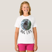 Hug Life Cute Funny Koala in een boom T-shirt (Voorkant volledig)
