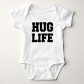 Hug Life grappig baby shirt (Voorkant)