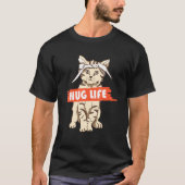 Hug Life Kitten Cat Music Festival Touchy Free Hug T-shirt (Voorkant)