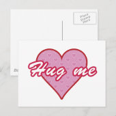 Hug me briefkaart (Voorkant / Achterkant)