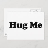 Hug me briefkaart (Voorkant / Achterkant)