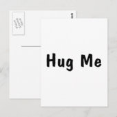 Hug me briefkaart (Voorkant / Achterkant)